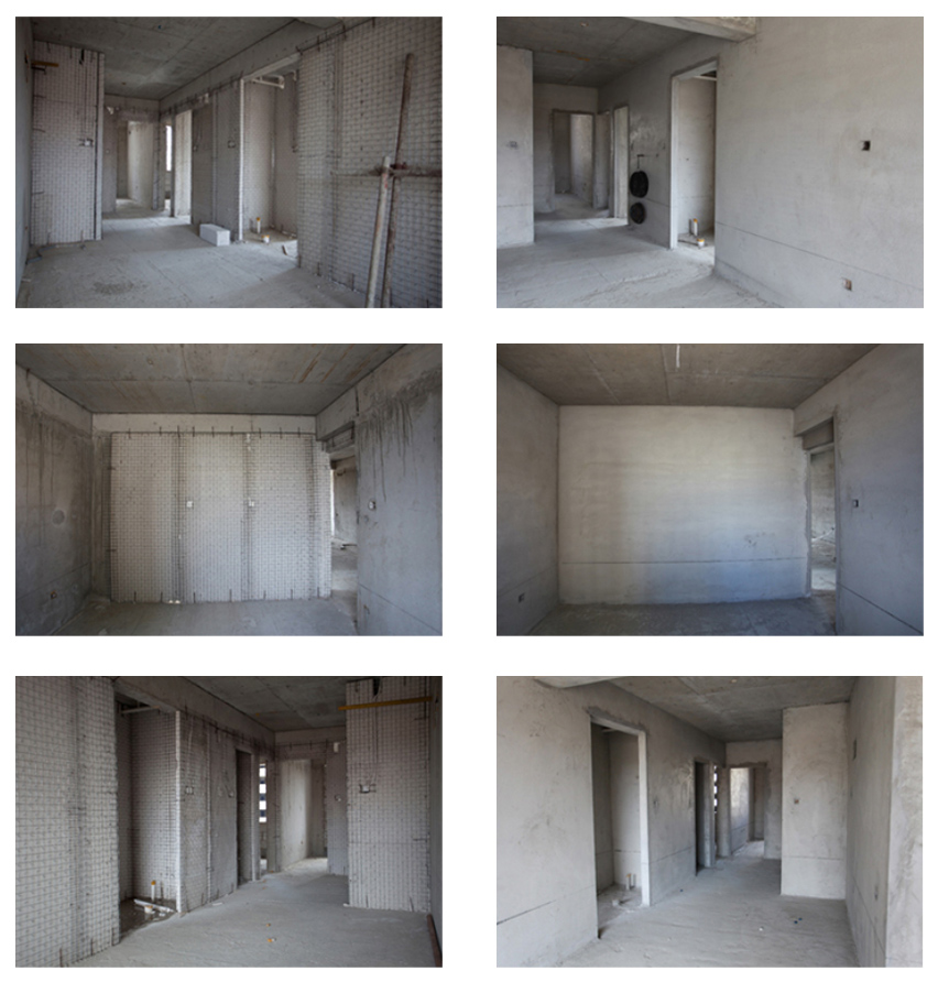 鋼絲網架隔墻抹灰前后